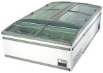 630L Four Sliding Glass Door Island Freezer , Commercial Deep Freezer For