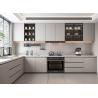 Buy cheap Handless Kitchen Cabinet Set Complete MDF Matt Wood Panel Stainless Steel Sink from wholesalers