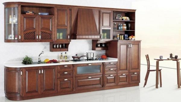 Buy cheap Cheey solid wood kitchen cabinet set,Modern kitchen cabinet,Arc style cupboard from wholesalers