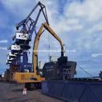Dock port unloader Bucket 2m3 42Ton Crawler Excavator crane