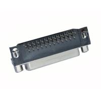 Buy cheap 90 Degree 25 Pin D Sub Male Connector Two Rows Female DR With Back Shell product