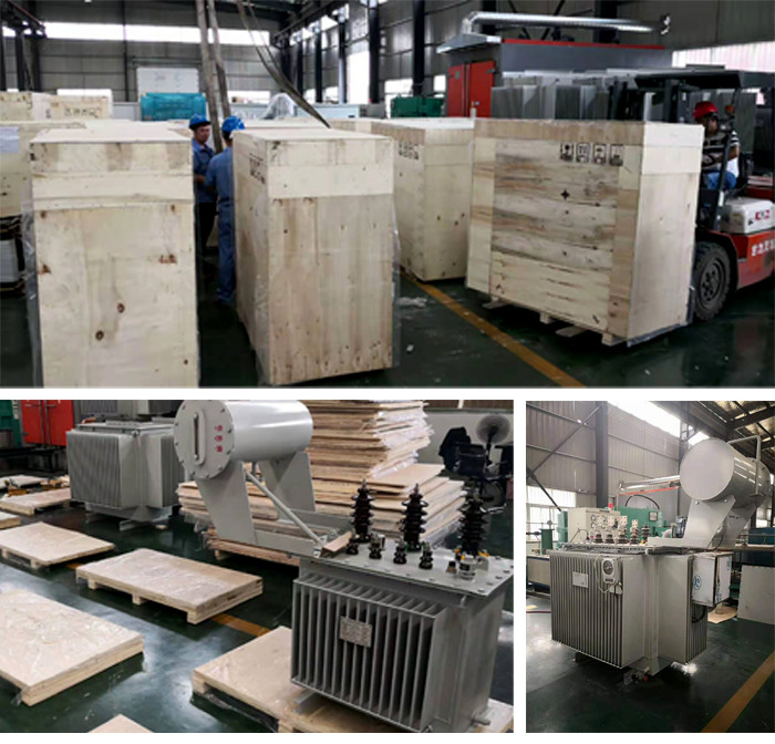 Outdoor Oil Immersed Transformer 6.3kv Output Voltage 50 / 60Hz Frequency