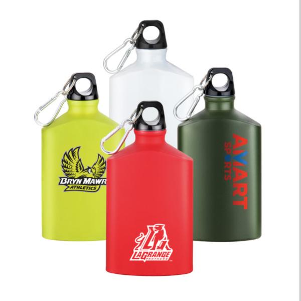 Buy cheap 500ml Oval Shaped Aluminum Drinking Bottle BPA Free Custom Logo Acceptable from wholesalers