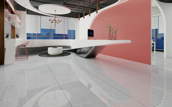 Wear-Resistant 900x1800x9mm Durable Interior Floor SGS Glazed Polished Porcelain