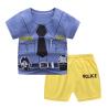 Buy cheap Summer Kids Pajama Set Plain Animal Short Sleeve Tee And Shorts from wholesalers