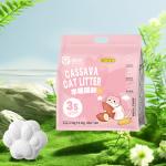 Dust Free Cassava Cat Litter OEM ODM Highly Adsorbent