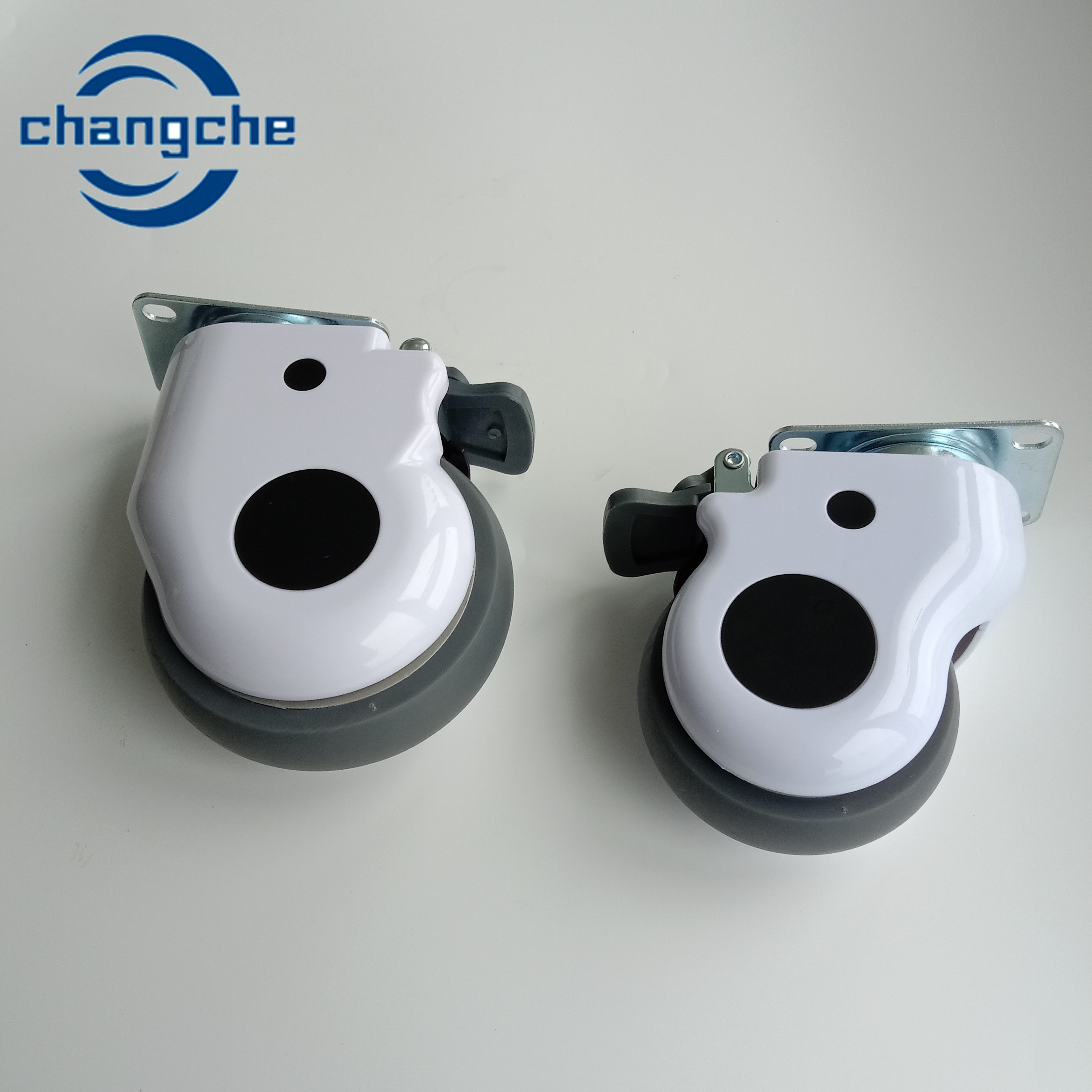 Durable Ball Bearing Rotatable Caster Wheels Zinc Plated for Enhanced Performance