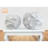 Buy cheap Home Wedding Classic Fiberglass Flower Pots Wavy Pattern Glossy White from wholesalers