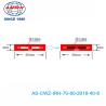 Buy cheap Irreversible Temperature Indicator Labels 2 Point 70 80 ℃ 158 176℉ 2 Temperature Level from wholesalers