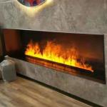 Waterproof Led Electric Fireplace Freestanding Safe for Children Dump Automatica