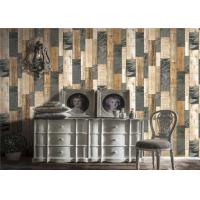 Buy cheap Modern Style PVC Wood Effect Wallpaper Sound Absorbing For Bedchamber product