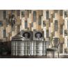 Buy cheap Modern Style PVC Wood Effect Wallpaper Sound Absorbing For Bedchamber from wholesalers