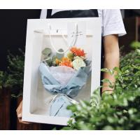 Buy cheap Biodegradable Takeaway Paper Bag Packaging With Window For Grocery Gift 450gsm product