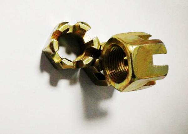 Buy cheap Professional Slotted Hex Nut , 1.5 x m20 Fine Thread Nut 21mm Thickening from wholesalers