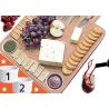 Buy cheap Antibacterial Bamboo Cheese Board With Knives Wood Charcuterie Platter & Meat Server from wholesalers