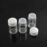 5ml 5 Grams 10 ml 10grams Clear Loose Powder Jar and Pot with Sifter Black White