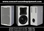 Bass Reflex Full Range Nightclub Sound Equipment 96dB 97dB Black / White Finish