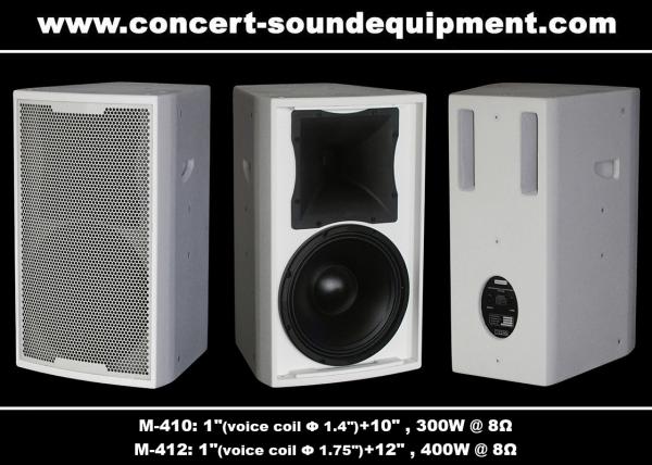 Buy cheap Bass Reflex Full Range Nightclub Sound Equipment 96dB 97dB Black / White Finish from wholesalers