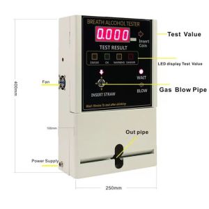 Buy cheap Custom Bar Public Breathalyzer Vending Machines Coin Operated from wholesalers