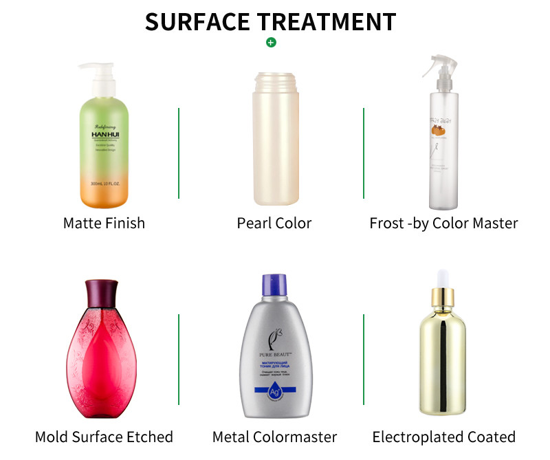 Long Slim Round Plastic Spray Bottles 300ml With Trigger Pump Screen Print Logo