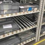 4.5T Roller Storage Rack SGS Gravity Flow Shelving Systems Silver