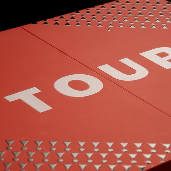 Double Opening Custom Electronics Packaging Paper Gift Box With UV Embossing