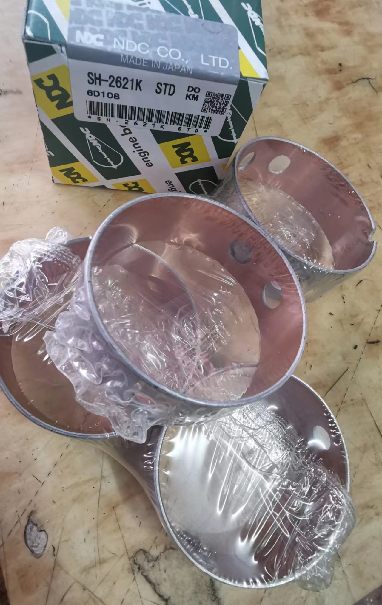 6D108 6D125 NDC Engine Bearings Diesel Main Con Rod Bearing STD For KOMATSU Excavator Spare Parts