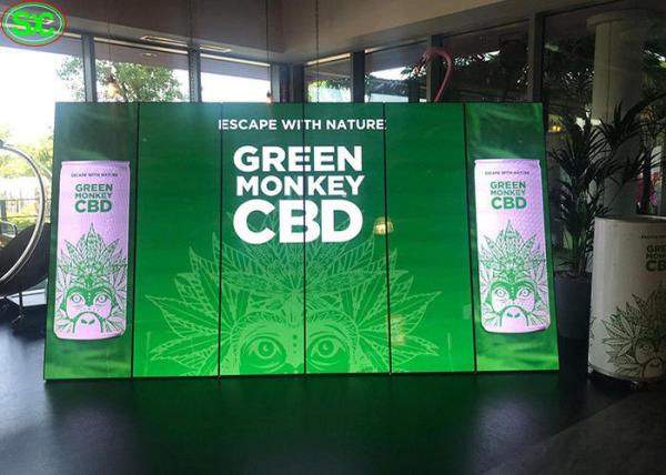 Buy cheap Indoor p2.5 Movable Floor Stand Advertising LED Screens / Led Mirror Display indoor advertising led display from wholesalers