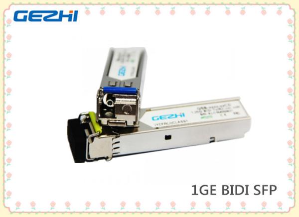 Buy cheap 1GE BIDI SFP Transceiver Singel Fiber SM TX1310nm / RX1550nm 20km from wholesalers