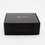 Black Corrugated Mailer Boxes Card Paper Shipping For Router Small Electronic