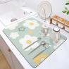 Buy cheap Rectangle Kitchen Tableware Home Restaurant Hotel Polyester Dish Drying Mat Quick Dry from wholesalers