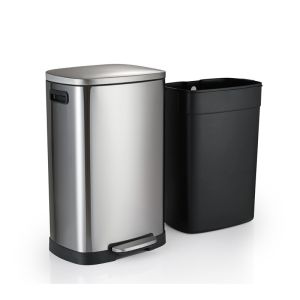 Buy cheap Rectangular 30L 410 Stainless Steel Recycle Waste Bin from wholesalers