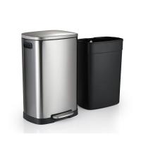 Buy cheap Smudge Resistant 30 Liter Stainless Steel Trash Can With Soft Step product