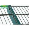 Buy cheap peach post Powder Coated Double Wire Mesh Fence from wholesalers