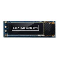 Buy cheap 4 Pins 96x16 OLED Display Module 0.69 Inch  I2C IIC SSD1306 3V 5V Compatible product