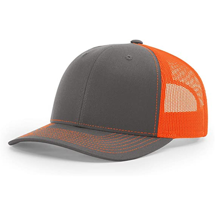 Adults 58cm Flat Brim Snapback Hats Curved Brim Trucker Caps