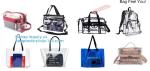 Clear Bags, Stadium Approved, See Through Tote Bag, Shoulder Strap, Large