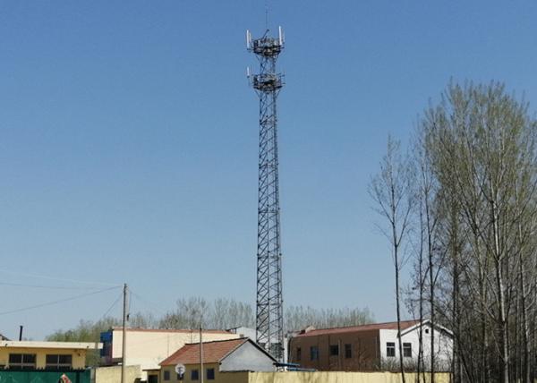 Buy cheap 3 Legged Tubular Mobile Communication Tower , Outer Ladder Mobile Tower Antenna from wholesalers