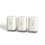 Party Occasion Square Metal Bread Bin Set , Stainless Steel Kitchen Bread Box