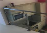 Square Post Stainless Steel Glass Balcony Railing Designs For Landing Balustrade