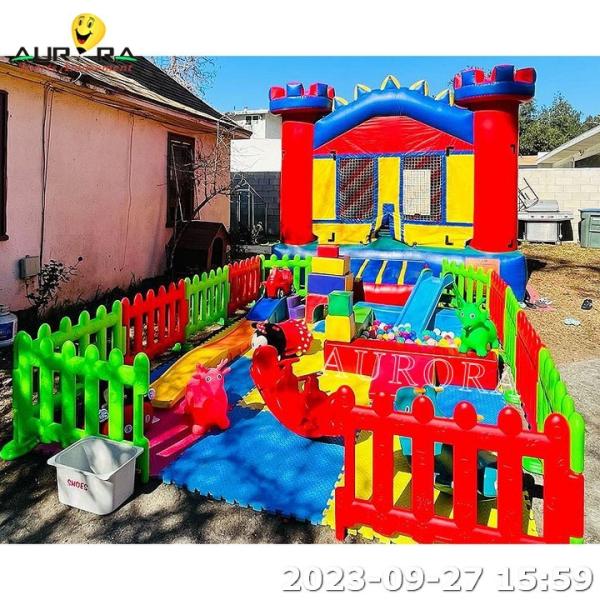 Buy cheap Party Rental Soft Play Equipment Inflatable Bounce House Kids Ball Pit Playground from wholesalers