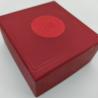 Buy cheap Single Personalised Red Velvet Jewellery Ring Box With Texture Surface Cardboard from wholesalers