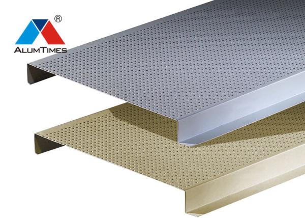 Buy cheap Perforated Aluminium Strip Ceiling , Suspended Linear Metal Ceiling System from wholesalers