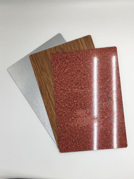 Buy cheap Exterior Wooden Texture ACP Sheet , High Gloss Furniture Boards 6mm Thickness from wholesalers