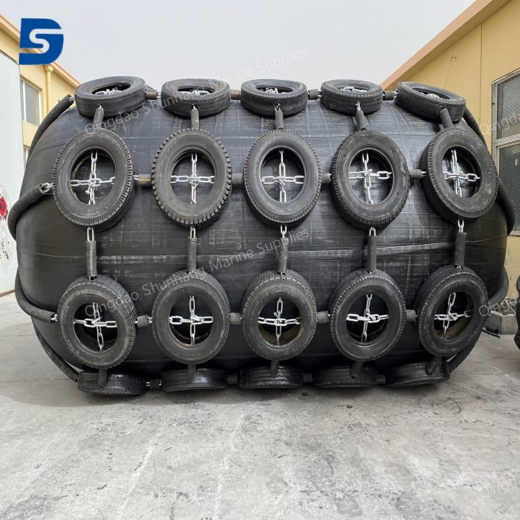 ISO17357 2014 Inflatable Dock Bumper Yokohama Rubber Fender 50kpa