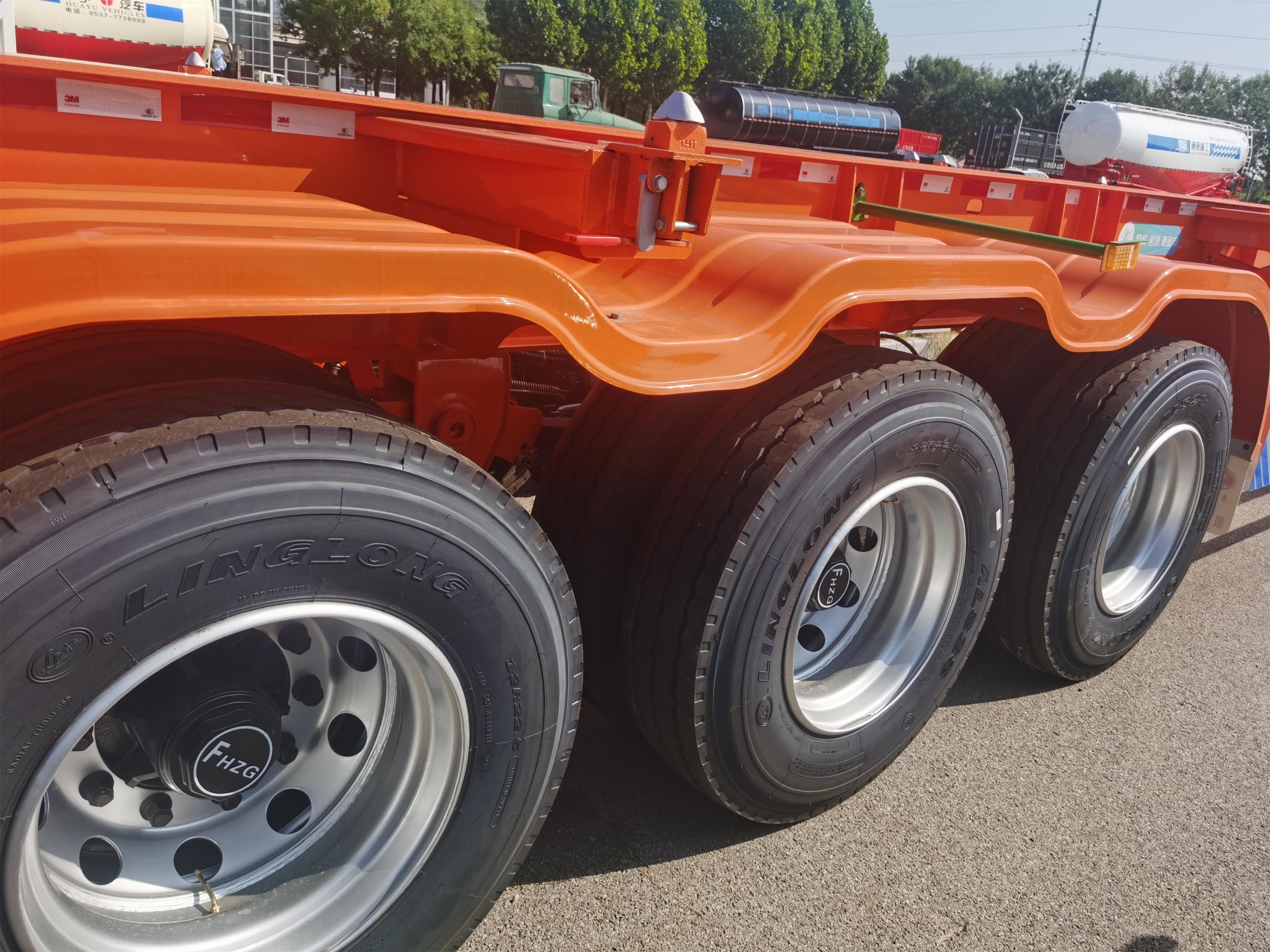 12m Skeleton Semi Trailer 40ft Container Frame Locks