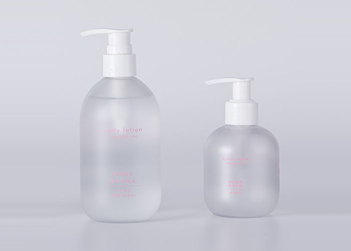 Gloss 16.9oz Round Lotion Pump Bottle For Shampoo Washing Packaging