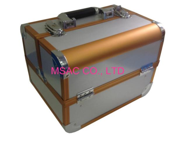 Buy cheap White Aluminum Vanity Cases Portable Cosmetic Bags from wholesalers