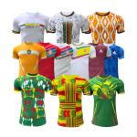 Africa National Team Gambia Soccer Team Jersey 140gsm / 145gsm 100% Polyester