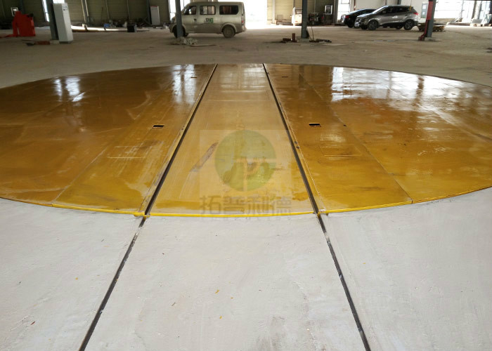 AC power 30t heavy duty rotating platform cart for Saudi Arabia painting line